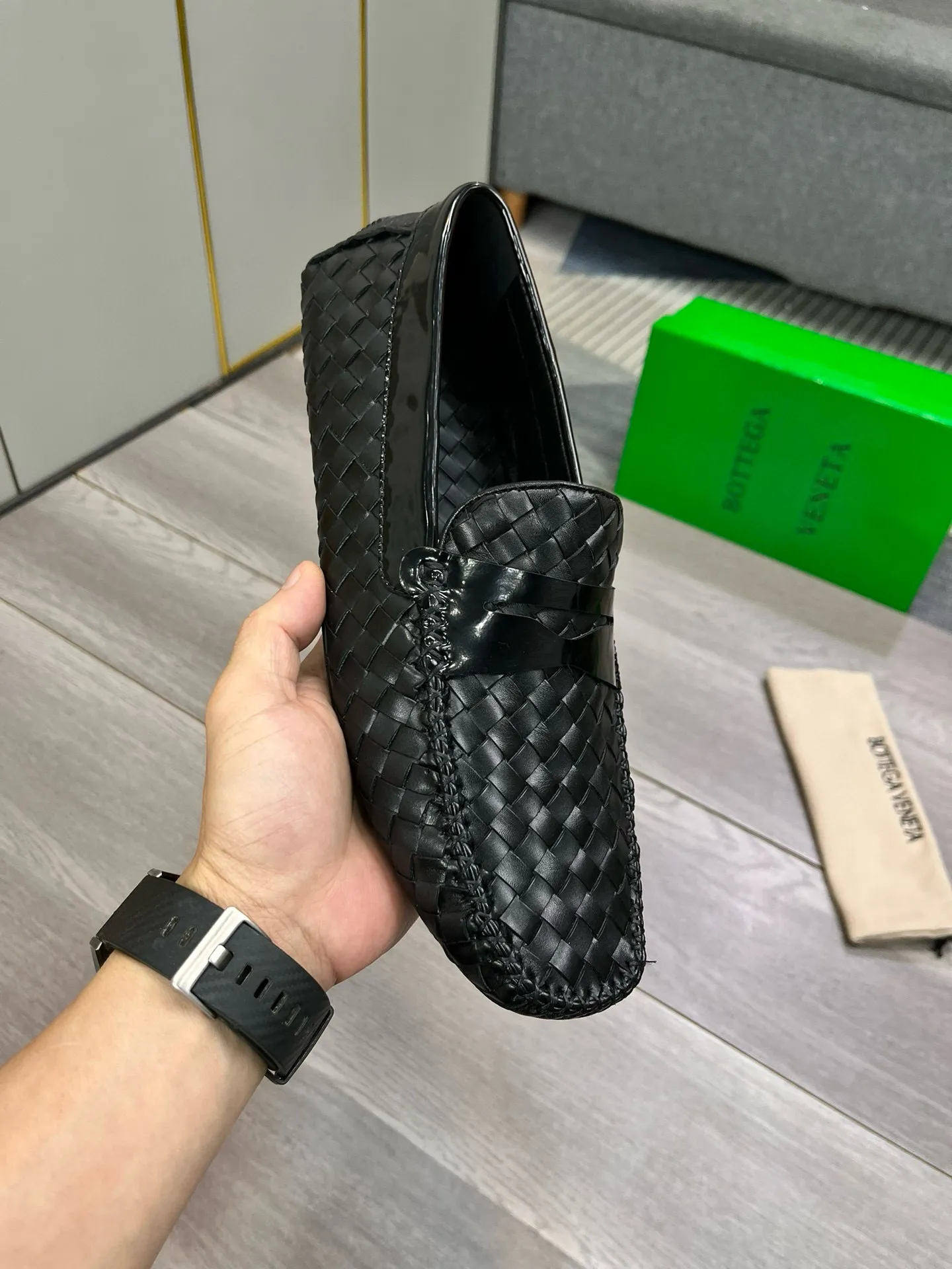 Factory price: 420💰BV new men's shoes original replica👉👉High-end men's casual beanie shoes/💞driving shoes! 🔊Upper imported cowhide woven, ☑️Sheepskin lining, one-step design, light and smart ☮☮Suitable for all kinds of travel, exclusive new style, real shot, size 38-44, (45 can be customized)